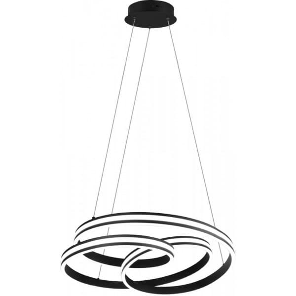Trio Nuria hængelampe, 7200 lm, 2300/3000/4000 K, LED 60 W, mat sort