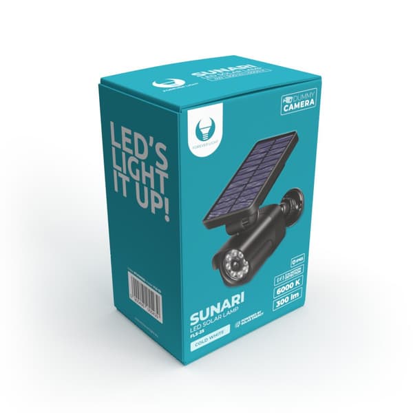 Forever Light SUNARI Solar Lamp LED PIR / 4W / 300lm / 6000K / 1500mAh