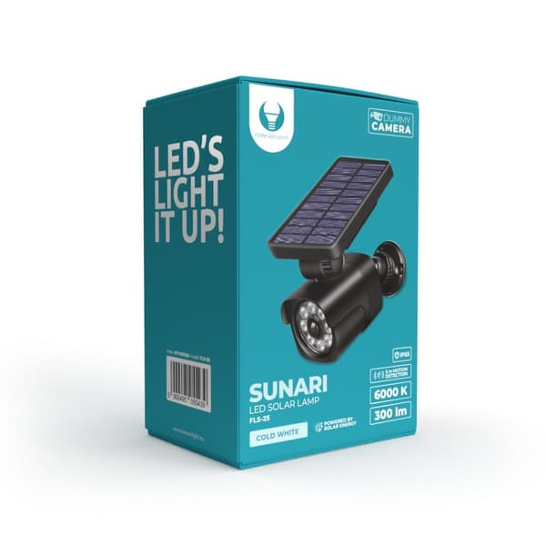 Forever Light SUNARI Solar Lamp LED PIR / 4W / 300lm / 6000K / 1500mAh