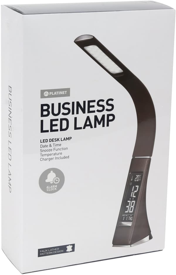 Platinet desk lamp with thermometer PDLU2BR 7W (43599)