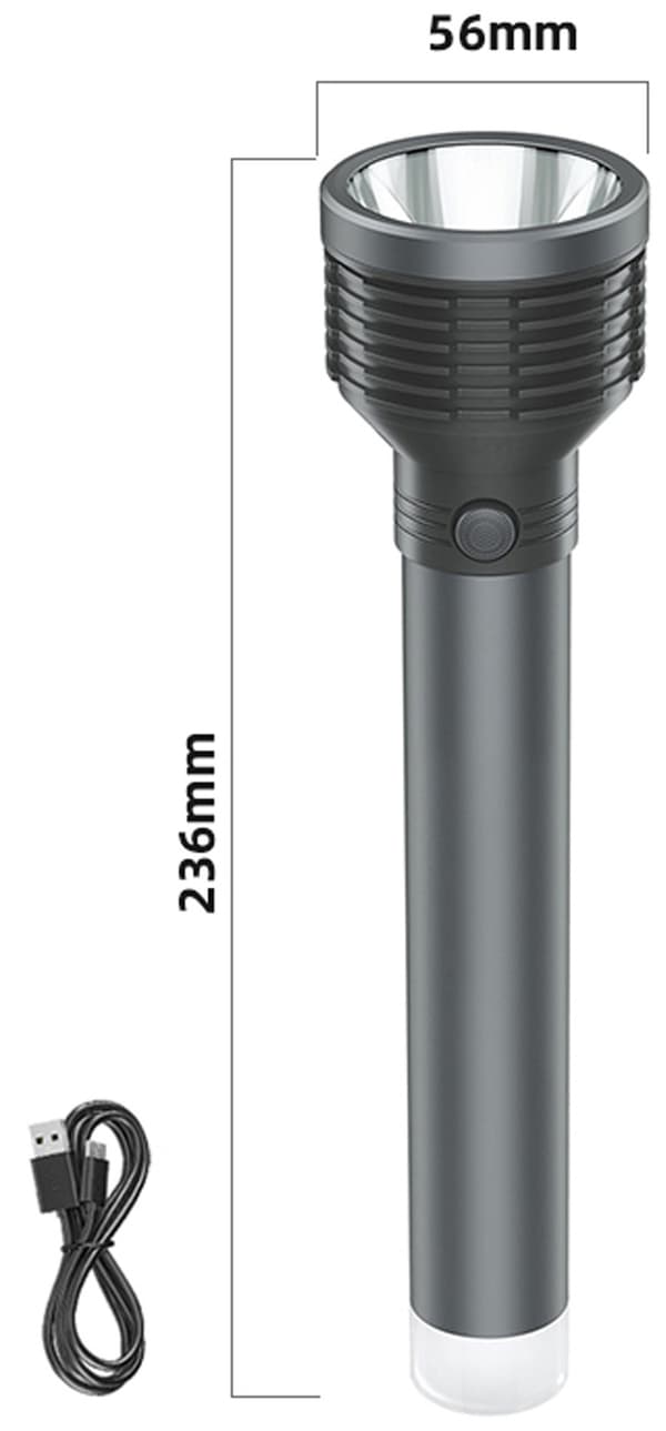 Platinet torch 5W 2400mAh, gray (45771)