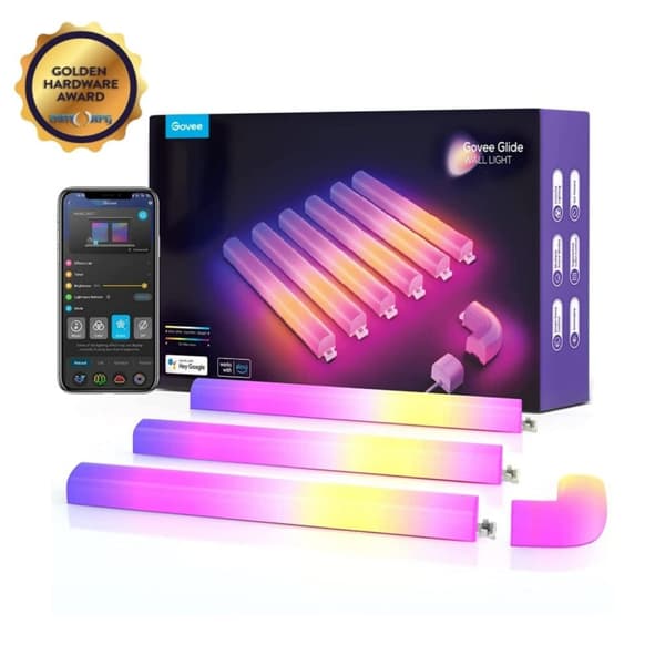 Govee H6062 Smart wall light Transparent, White Wi-Fi/Bluetooth