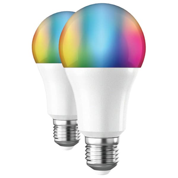 Muvit Io Smart Pack: Smart Plug + 2 2700-6500k E27 A60 10w 2700-6500k E27 A60 10w Glödlampor Vit