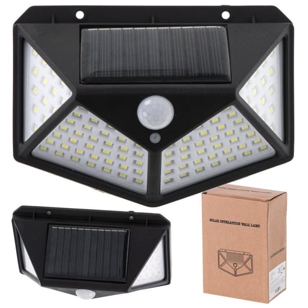 RoGer Solar Lamp with halogen 100 LED motion sensor