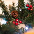 Miniatyrbillede 2 af 8: JULEKRANS LED 60CM 311427