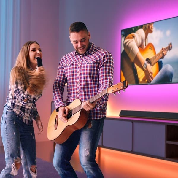 Govee RGB Bluetooth LED Backlight For TVs 46-60 Inches Smart strip light White