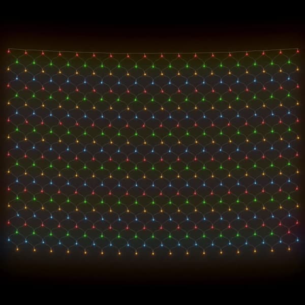 Jouluvaloverkko värikäs 4x4 m 544 LED-valoa ulos/sisälle