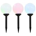 Miniatyrbild 1 av 10: Sollampa LED set 3 st sfäriska 20 cm RGB