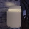 Miniatyrbillede 1 af 5: Udendørs semicylindrisk væglampe grå aluminium