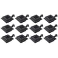 Miniatyrbild 1 av 10: Solcellslampor 12 st LED fyrkantiga 12 cm svart