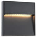 Miniatyrbillede 2 af 7: udendørs LED-væglamper 2 stk. 3 W kvadratisk sort