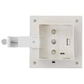 Miniatyrbillede 7 af 10: LED-solcellelamper 6 stk. 12 cm firkantet hvid