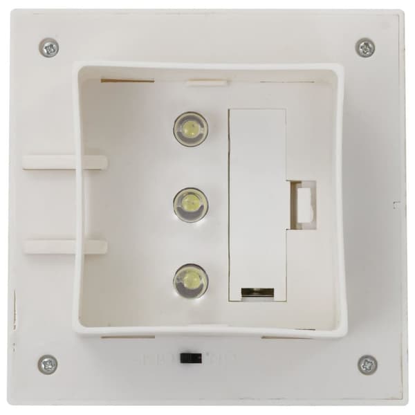 LED-solcellelamper 6 stk. 12 cm firkantet hvid
