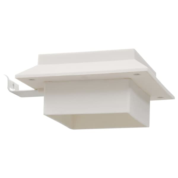 LED-solcellelamper 6 stk. 12 cm firkantet hvid