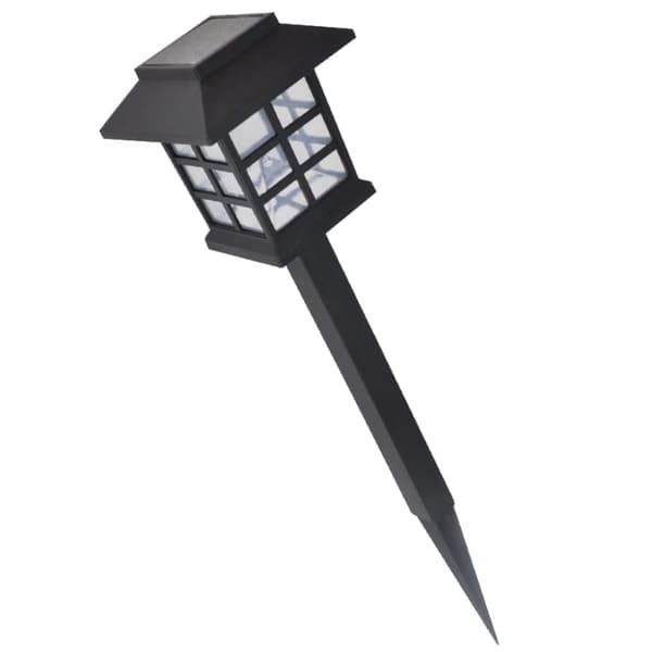Soldrivna marklampor LED 12 st med spett 8,6 x 8,6 x 38 cm