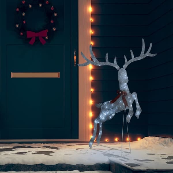 Juldekoration flygande ren 120 LED vit kallvit