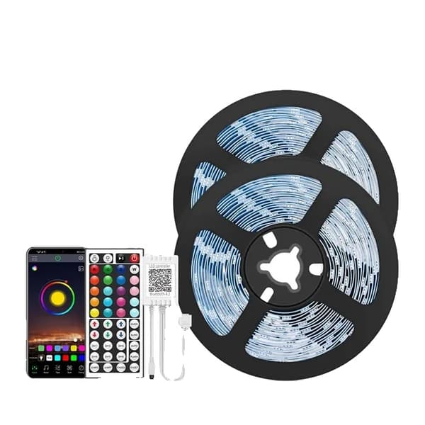 LED-ljusremsa, musiksynkronisering, appstyrd, 15M