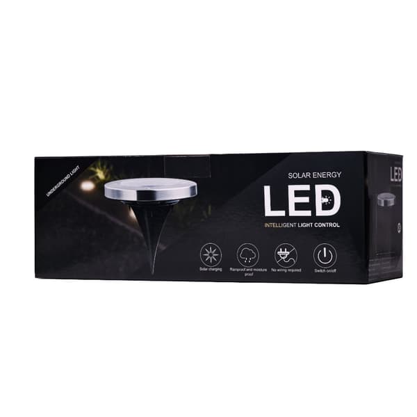 LED solar trädgårdslampa, markmonterad, 12 st