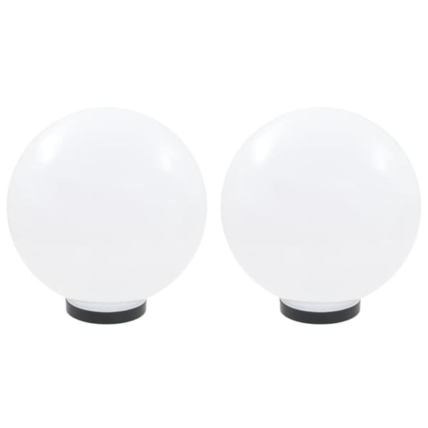Globlampa LED set 2 st sfäriska 30 cm PMMA