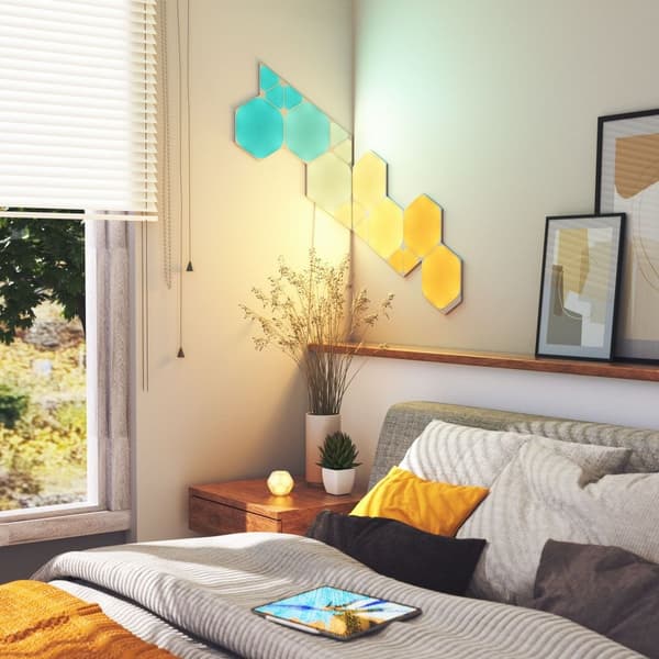 Nanoleaf | Shapes Triangles Mini Expansion Pack (10 paneler) | 1 x 0,54 W | 16M+ farver | 2,4 GHz WiFi b/g/n