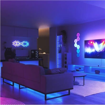 Nanoleaf 4D TV Screen Mirror + Light Strips Kit (til TV og skærm op til 65'') Nanoleaf | Nanoleaf 4D TV Screen Mirror + Light St