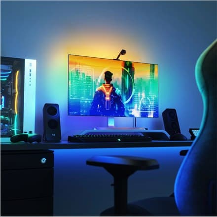 Nanoleaf 4D TV Screen Mirror + Light Strips Kit (til TV og skærm op til 65'') Nanoleaf | Nanoleaf 4D TV Screen Mirror + Light St