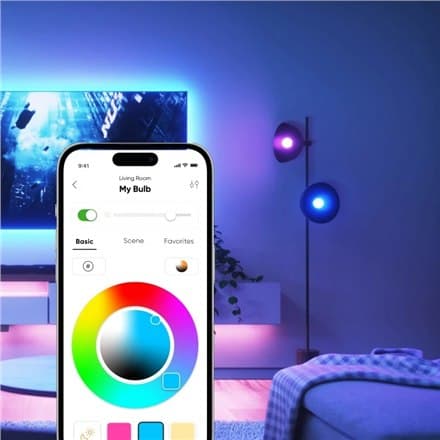 Nanoleaf Essentials Smart A60 Polttimo E27 Matter 9W 806Lm RGBCW 2700-6500K Nanolehti | Essentials Smart A60 Polttimo E27 Matter 9W 806Lm