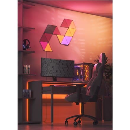 Nanoleaf Shapes Black Triangles Expansion Pack (3 paneler) Nanoleaf | Former Black Triangles Expansion Pack (3 paneler) | 42 W | I
