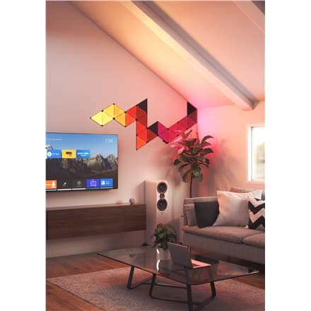 Nanoleaf Shapes Black Triangles Expansion Pack (3 paneler) Nanoleaf | Former Black Triangles Expansion Pack (3 paneler) | 42 W | I