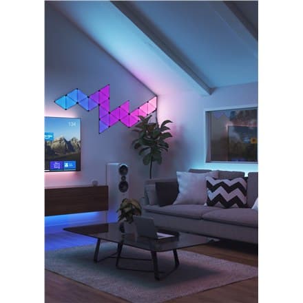 Nanoleaf Shapes Black Triangles Expansion Pack (3 paneler) Nanoleaf | Former Black Triangles Expansion Pack (3 paneler) | 42 W | I