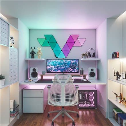 Nanoleaf Shapes Black Triangles Expansion Pack (3 paneler) Nanoleaf | Former Black Triangles Expansion Pack (3 paneler) | 42 W | I