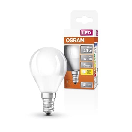 Osram Parathom Classic P LED 40 ikke-dæmpet 4,9W/827 E14 pære Osram | Parathom Classic P LED | E14 | 4,9 W | Varm hvid