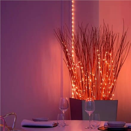 Twinkly Dots Smart LED Lights 60 RGB (Monivärinen), USB Powered, 3m, Läpinäkyvä Twinkly | Dots Smart LED-valot 60 RGB (Multicol