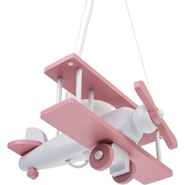 Lille flyvelampe, pink og hvid