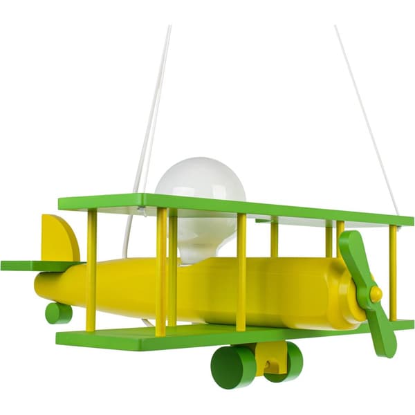 Stor grøn og akvamarin Airplane hængelampe