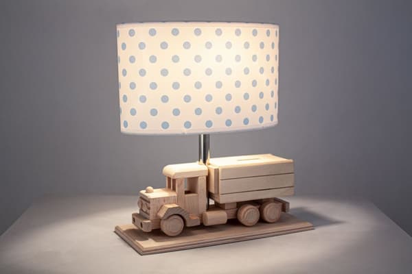 Lastbil bordlampe - Spargris - prikker