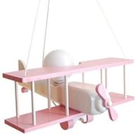 Stor hänglampa för flygplan, rosa och vit