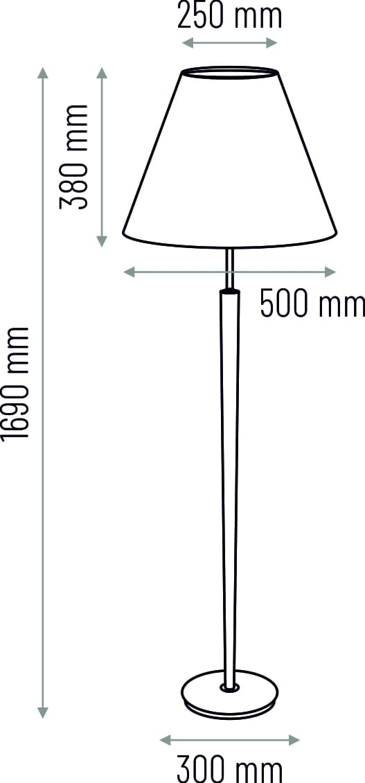 Venus golvlampa - svart