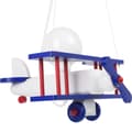 Miniatyrbild 2 av 7: Liten hänglampa för flygplan, blå, vit och röd