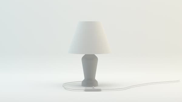 Mona grå sänglampa