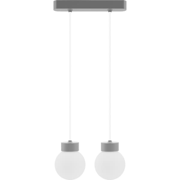 Barrel-Orb Kula hængelampe, 2 stk, grå