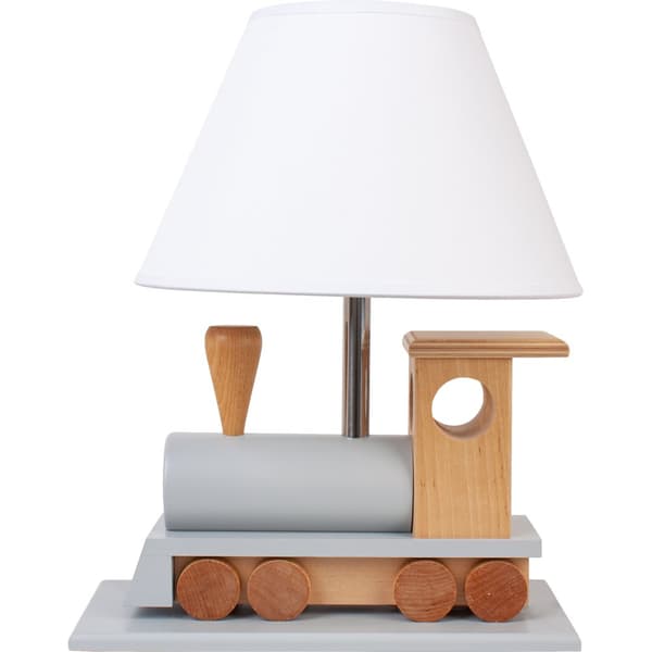 Lokomotiv bordlampe, grå