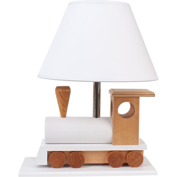 Lokomotiv bordlampe, hvid