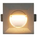 Miniatyrbild 4 av 8: Utomhusvägglampa LED 6 st 5 W silver fyrkantig
