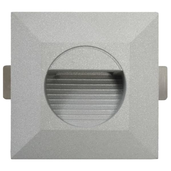 Utomhusvägglampa LED 6 st 5 W silver fyrkantig