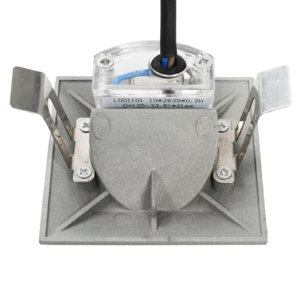 Utomhusvägglampa LED 6 st 5 W silver fyrkantig