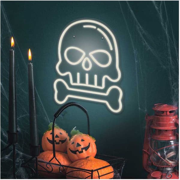Forever Skull With Bone Dekorativ Led-lys