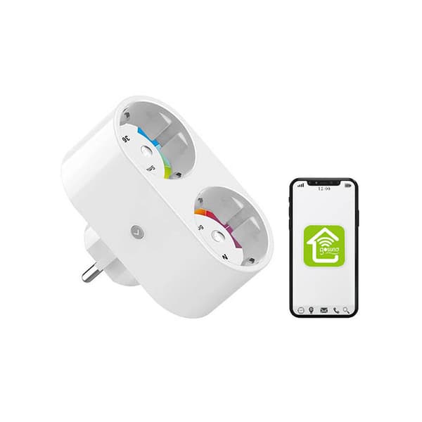 Gosund Wifi Smart Plug med 2 uttag - Smart uttag Tuya-kompatibel