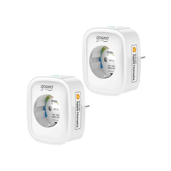 Gosund Wifi Smart Plug 16A HomeKit-kompatibel 2-pak