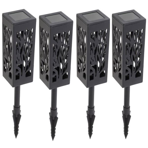 Dekorative stående solcelle lanterne lamper, 4 stk